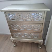 Kommode - Farbe Gold und Silber
