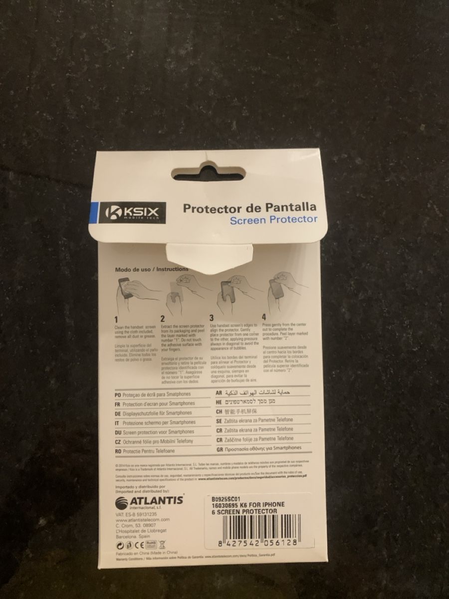 Ritocchi & pellicole di protezione: 1x Screen Protector IPhone 6 – Usato da Sempach venduto da Nimsaj5 1