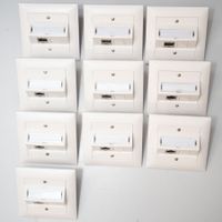 10x Feller EDIZIOdue Cat. 6A EDV / Netzwerk Steckdose