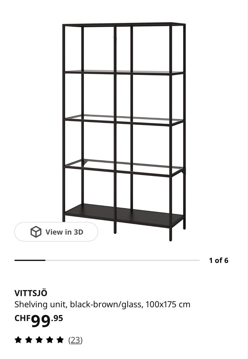 Scaffali: Ikea VITTSJÖ Shelving unit – Nuovo (secondo la descrizione) da Basel venduto da cam_2jcp 1