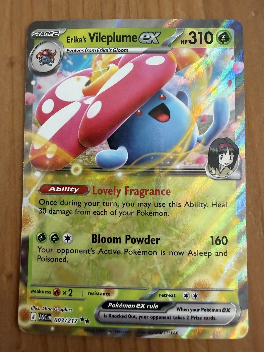 Pokémon Carte collezionabili: Erika's Vileplume eX (ASC003) – Nuovo (secondo la descrizione) da Vevey venduto da Matx