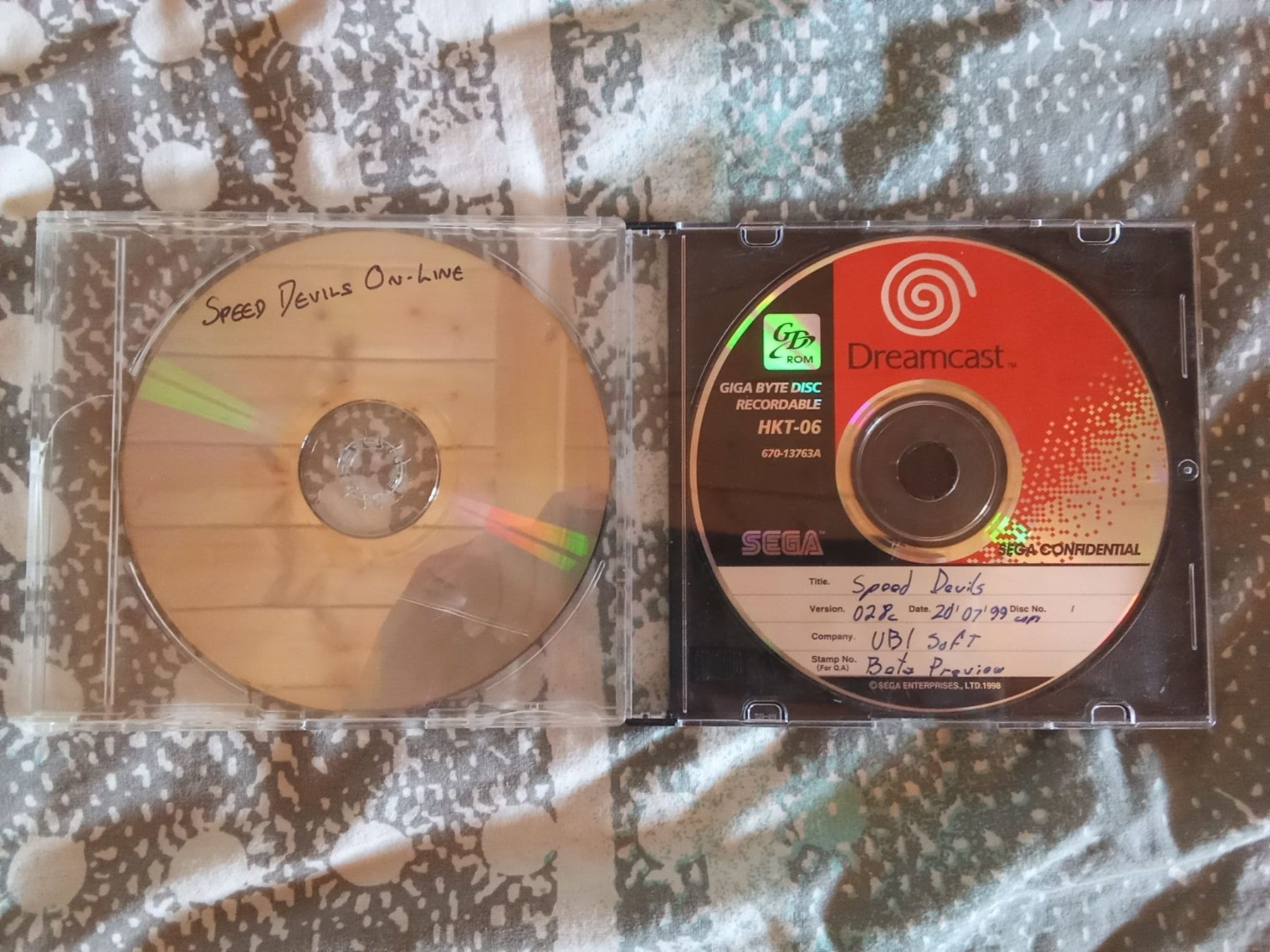 Sega Giochi: Silver disc and prototype of Speed Devils for Dreamcast – Usato da leytron venduto da willowlepetit