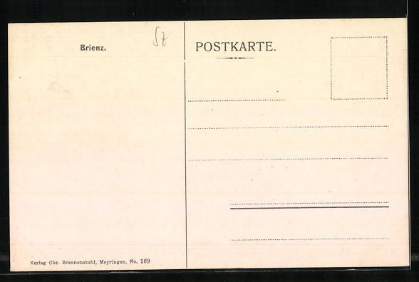 Cartoline postali: Brienz, Teilansicht mit Booten und Kirch – Usato da Berlin venduto da bartko-reher 1