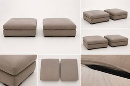 Paire de poufs Meridiani | entièrement déhoussables