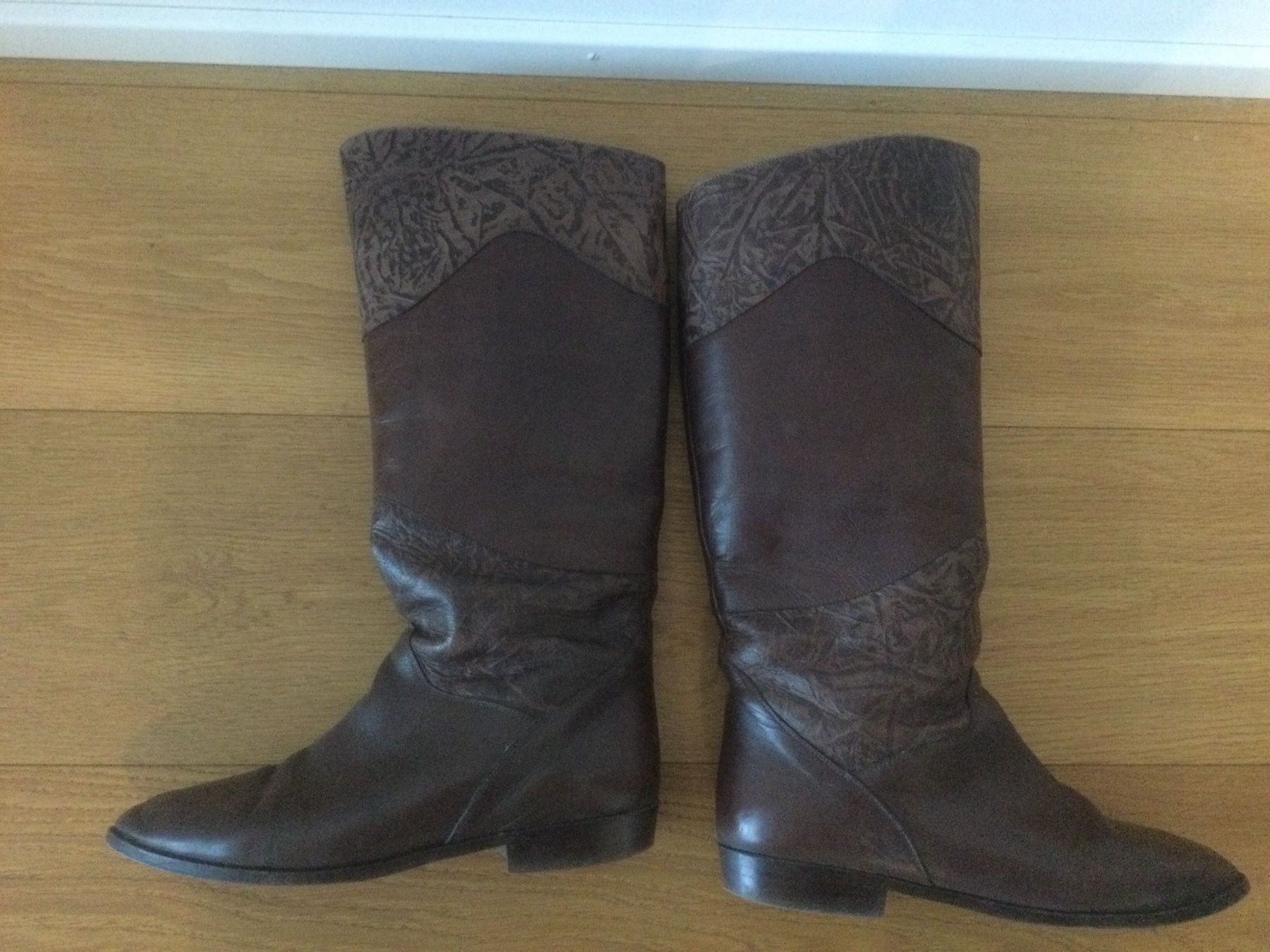 Damenschuhe: Leder Stiefel braun – Gebraucht aus Bern von HBYISIS 2