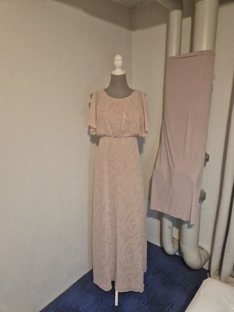 Abendkleid H&M rosa gemustert Grösse 36 guter Zustand