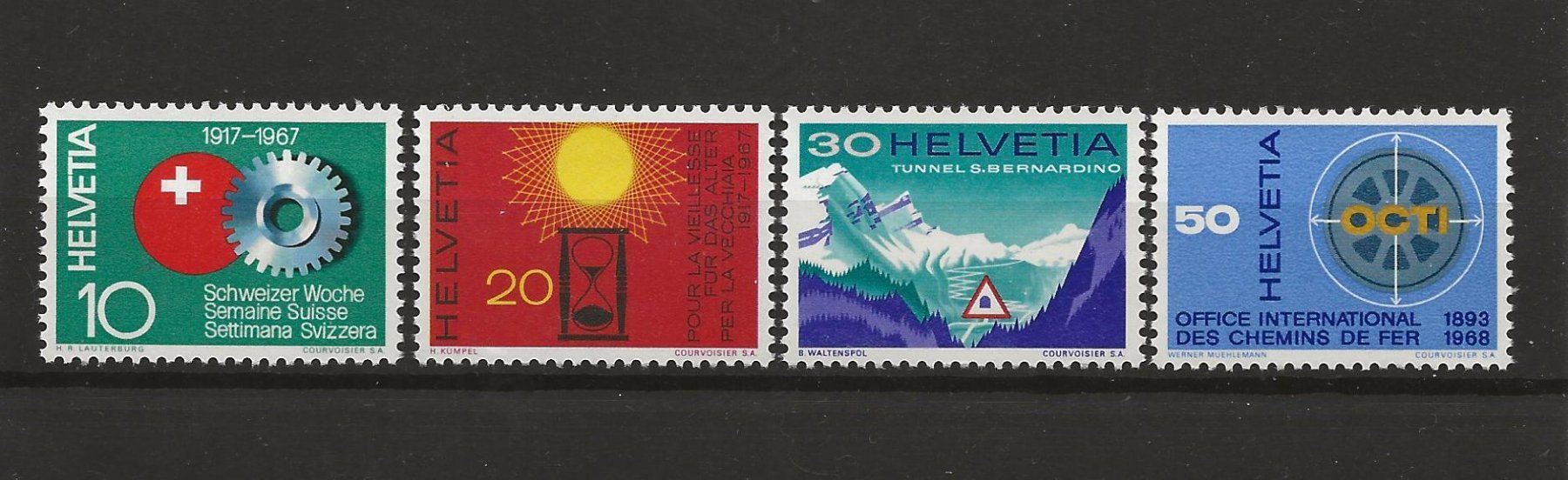 Alle Briefmarken: SUISSE 1967 - Timbres de propagande ** – Neu (gemäss Beschreibung) aus Bussigny von jacky1953