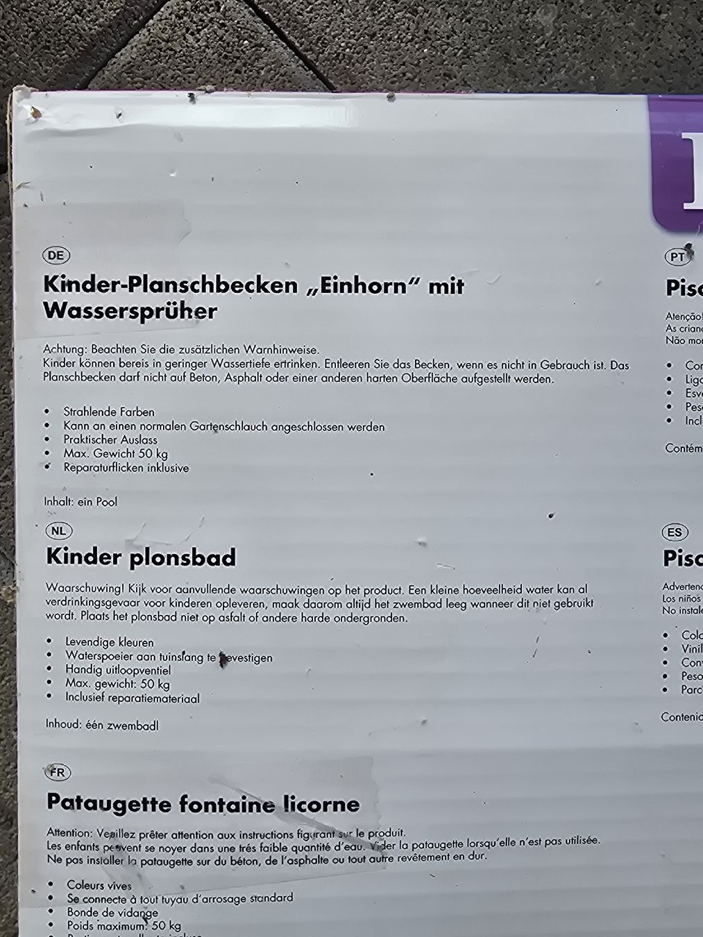 Piscine: Kinderplanschbecken NEU Einhorn – Nuovo e nell'imballaggio originale da Lostorf venduto da Venice16 1