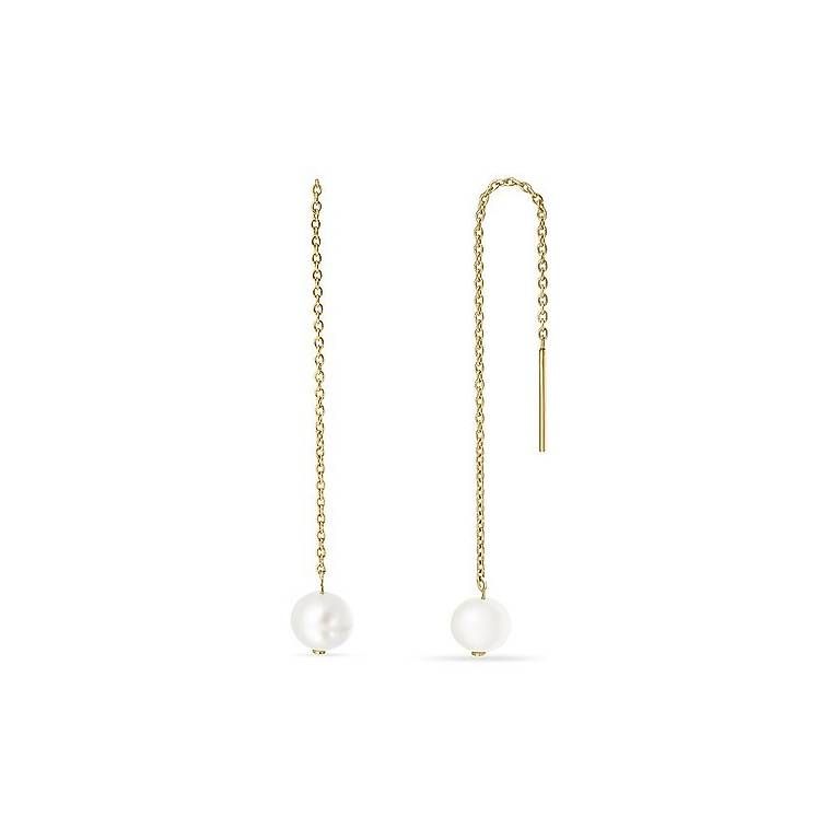 Ohrringe & -stecker: Ohrstecker Echtgold mit Perle – Gebraucht aus Hemmental von 18kGold 1