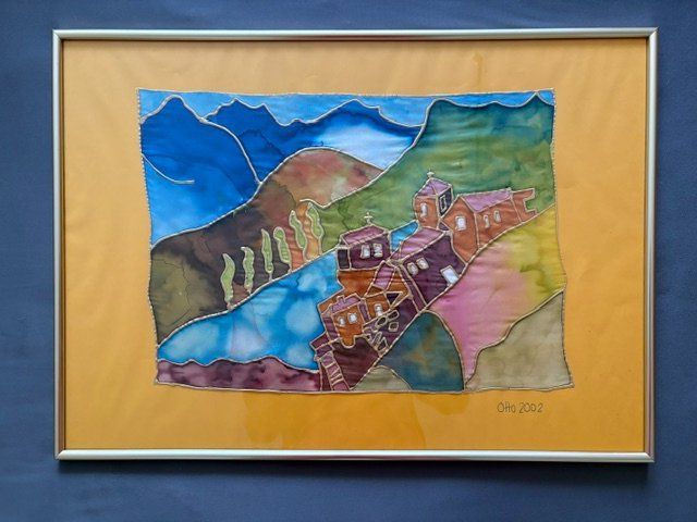 Tableaux: auf Seide gemaltes Batik Bild – Neuf (Voir description) à Schwanden GL par jur_qzq5 2