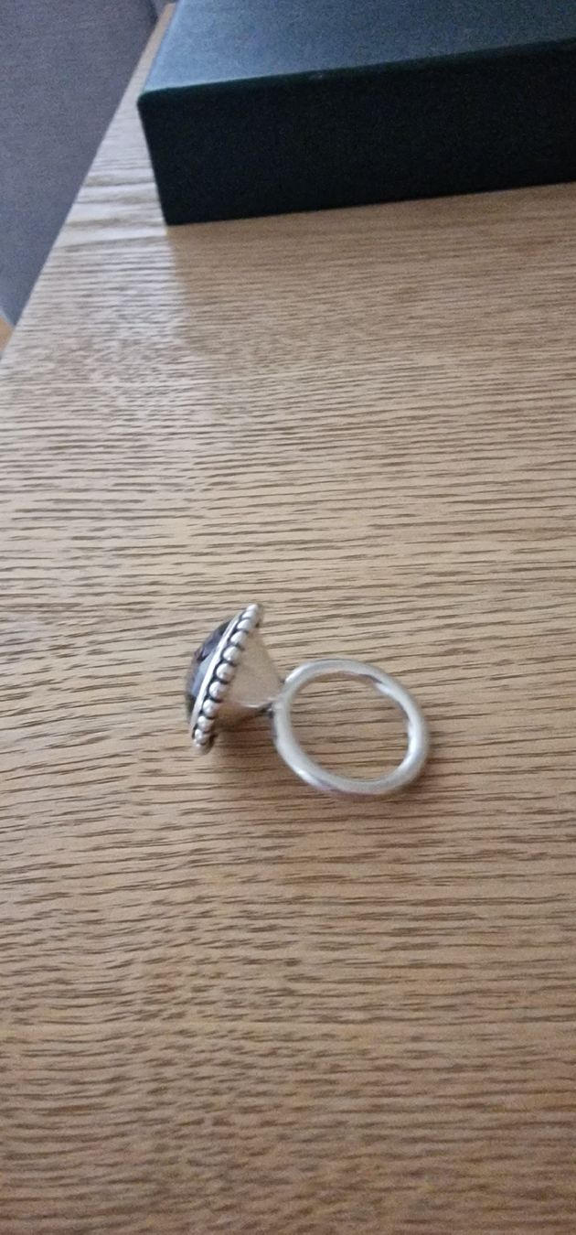 Anelli: Silber Ring 925 mit echtem Stein – Usato da St. Gallen venduto da mania03 2