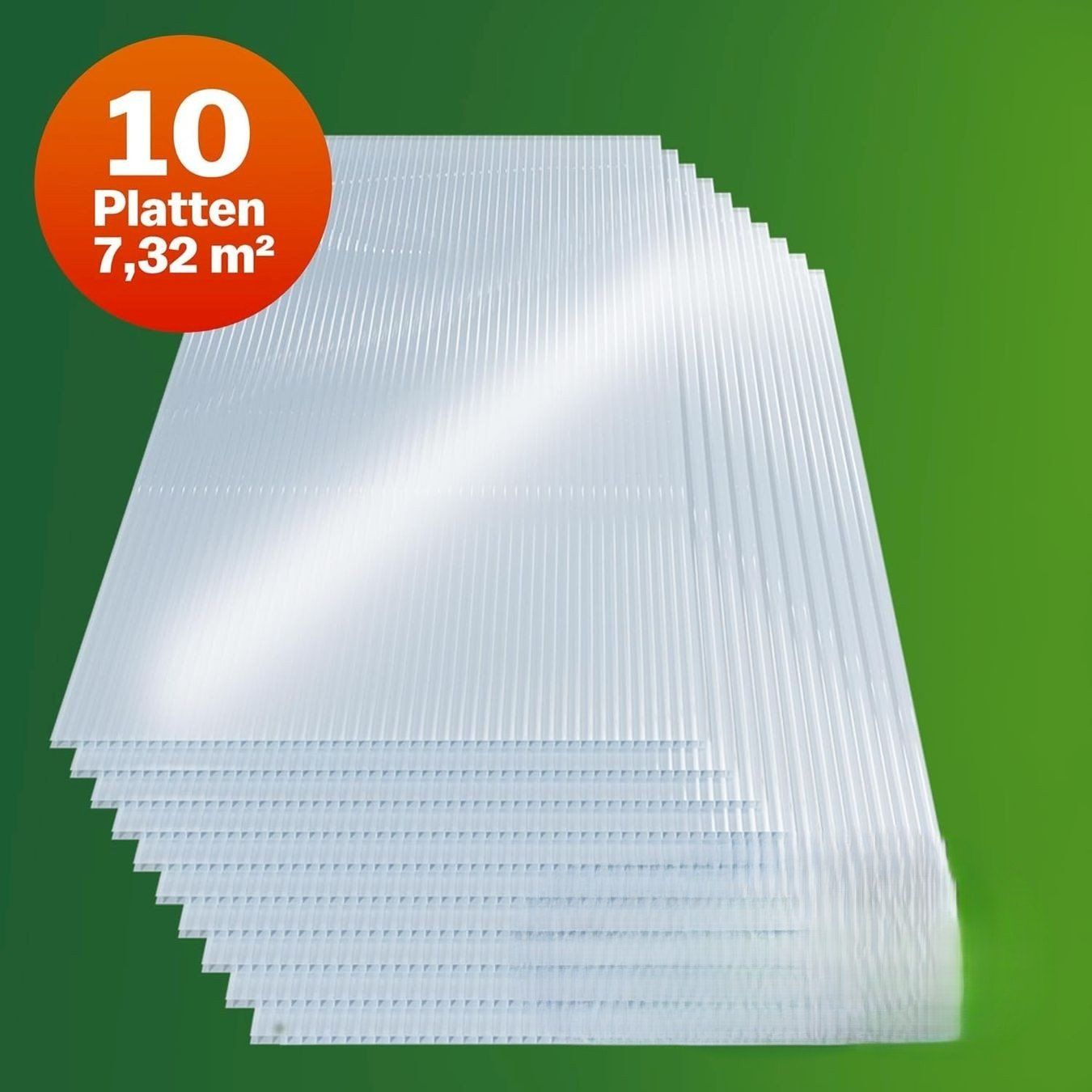 Pareti & Soffitti: 10x Polycarbonat Hohlkammerplatten – Nuovo e nell'imballaggio originale da Amriswil venduto da JaJa-Express 7