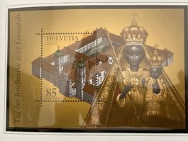 Schweiz 2007 Block Tag der Briefmarke Einsiedeln Madonna pfr
