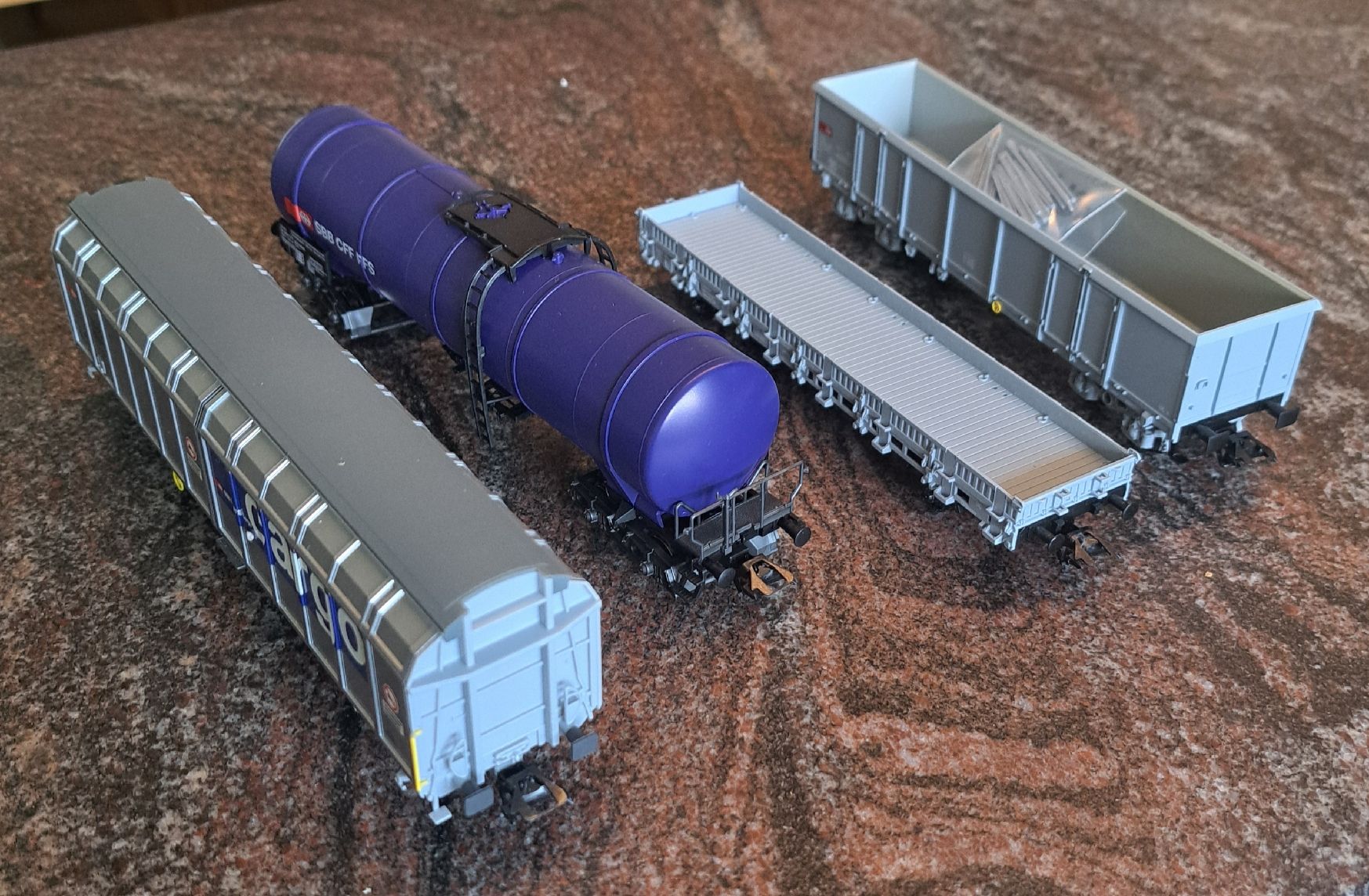 Märklin Modellini di ferrovie: Märklin H0 4 Stück Güterwagen – Nuovo (secondo la descrizione) da Frauenfeld venduto da Fusel1909 1