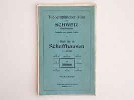 Topographischer Atlas Schweiz, Blatt 16 Schaffhausen, 1932