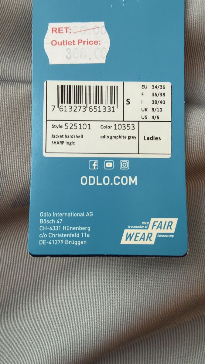 Odlo Jacken: Odlo Regenjacke Grau, S – Neu und originalverpackt aus Glarus von big.bear 6