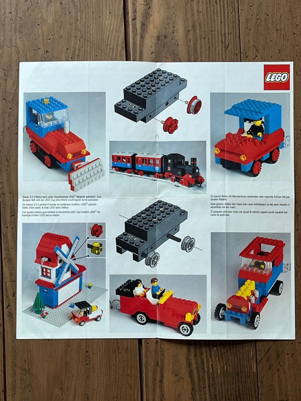 Lego Giocattoli: LEGO Broschüre 4.5V Motor – Usato da Winterthur venduto da Wusa01 1