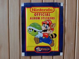 Merlin Nintendo Sticker Pack 1992 Tüte ungeöffnet