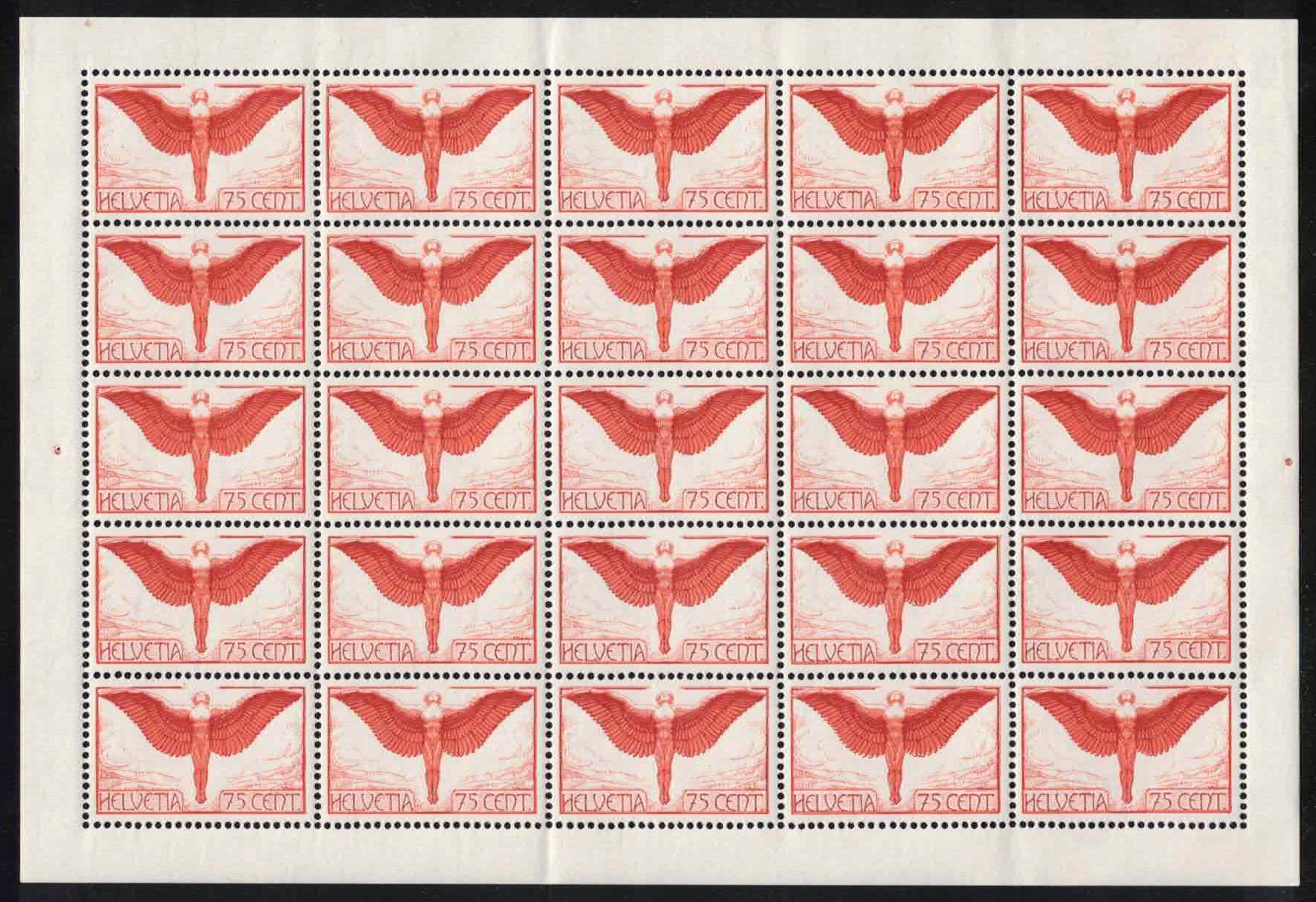 Tutti i francobolli: 1936 Flugpost F11z im Bogen ** – Nuovo (secondo la descrizione) da Nuglar venduto da Stamp88