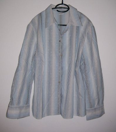 Bluse, 100% Baumwolle, gestreift, Gr. 48 * dELMOd *