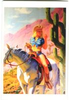 Postkarte "Pin-up".
