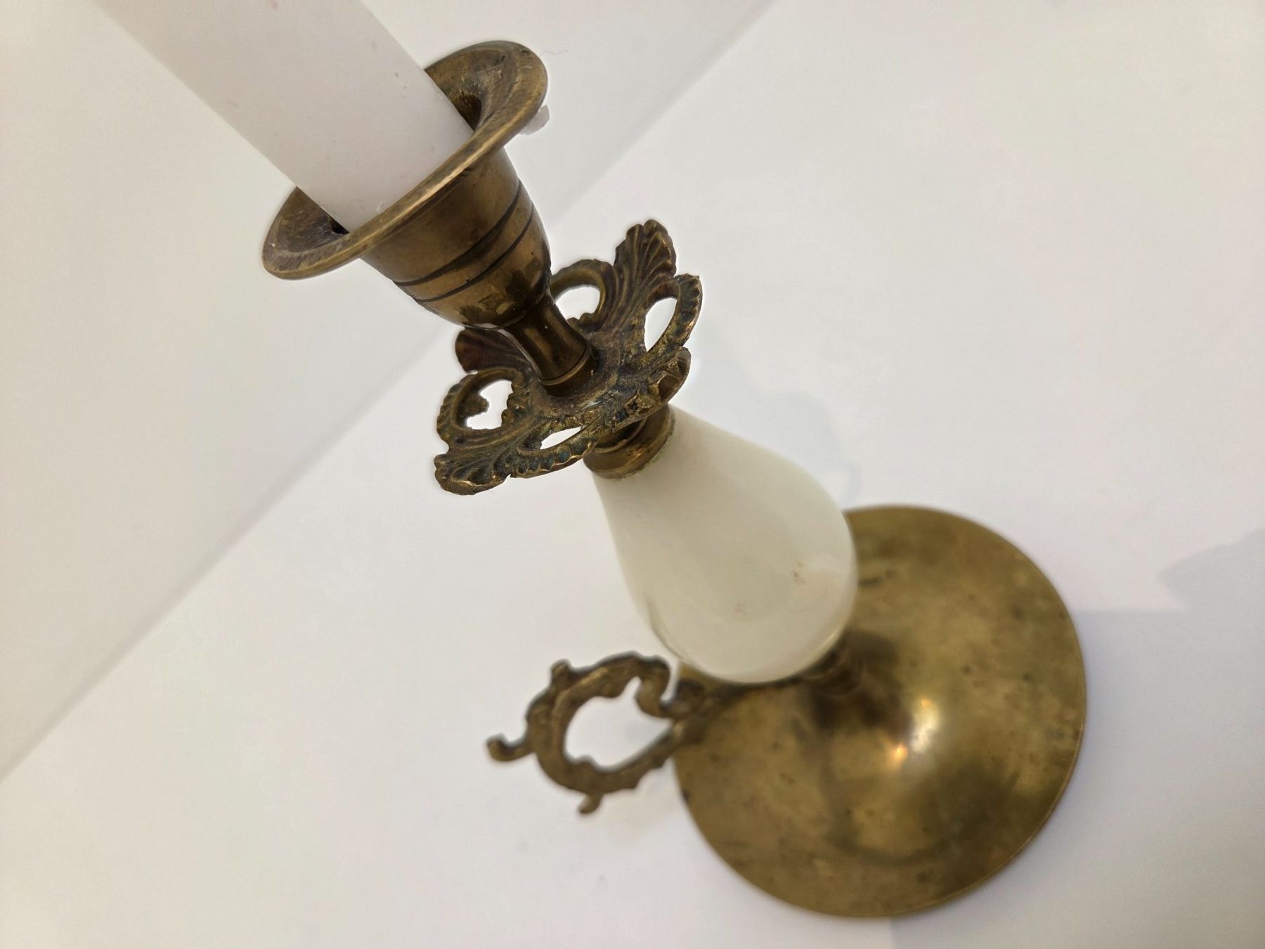 Portacandele: Vintage Edle Kerzenständer, Messing/Marmor – Usato da Gersau venduto da pd-design-and-art 5