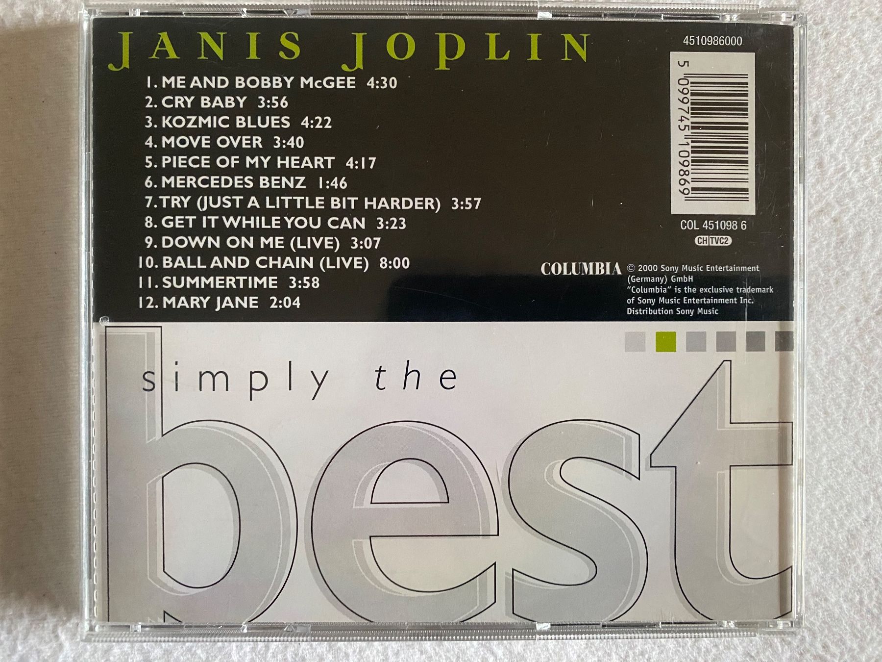 CDs: Janis Joplin - Simply the best – Neu (gemäss Beschreibung) aus Duggingen von Kisha010 2