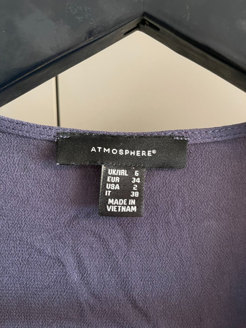 Camicette: Bluse, Dunkelblau mit Zipper, Grösse 34 – Usato da Rheineck venduto da FGeissler 2