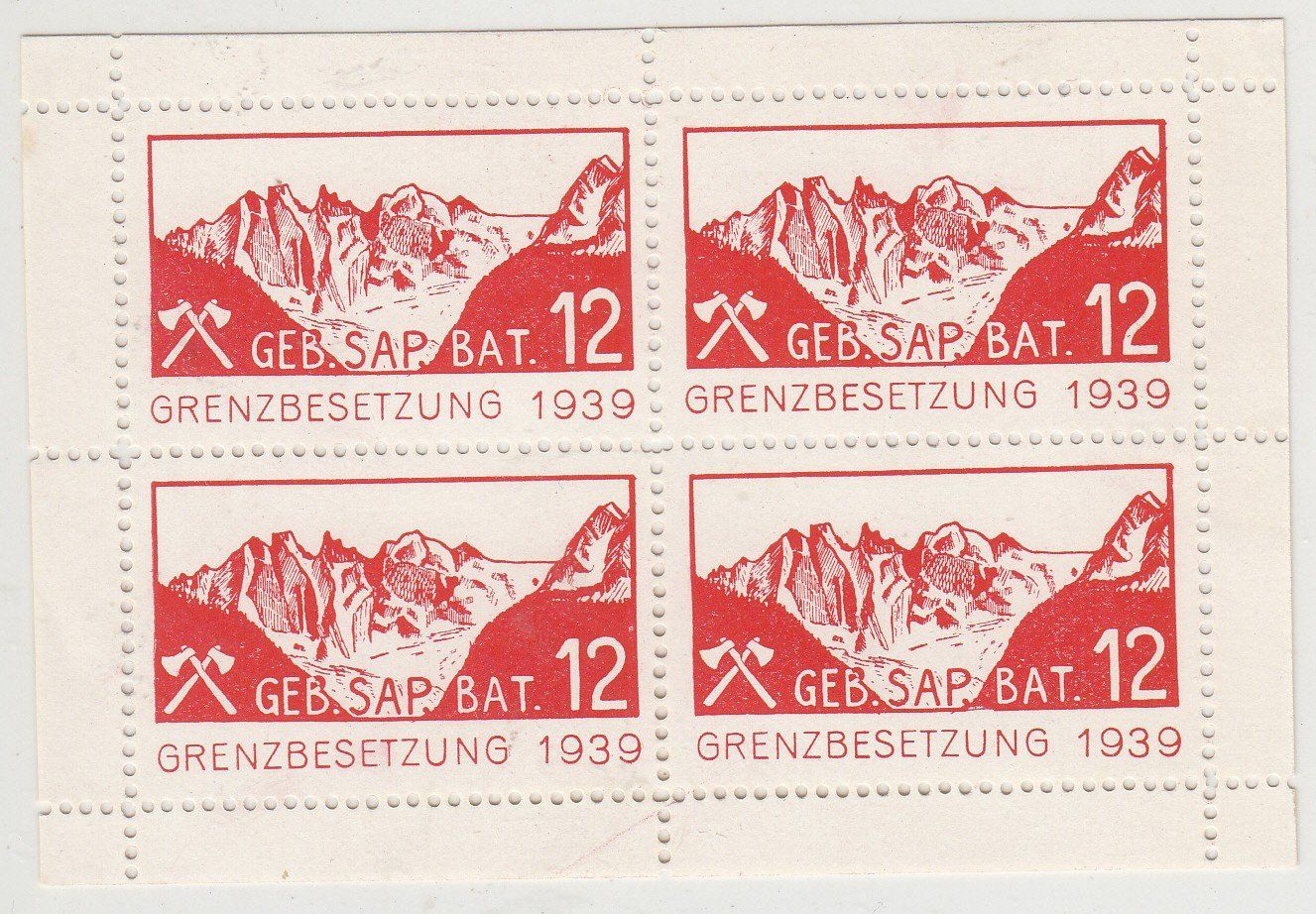Tous les timbres: Sappeure 46/3** Geb.Sap.Bat.12 Kat.10.- – D'occasion à Herrliberg par Lfrifda