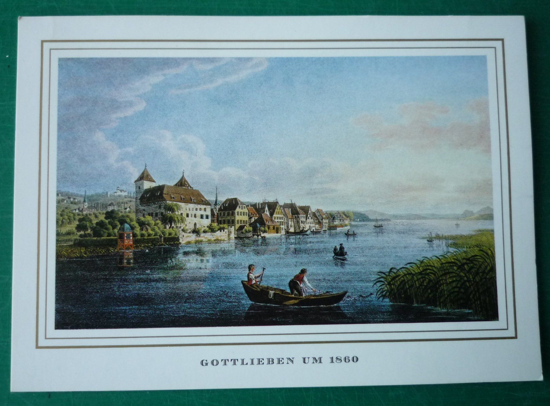 Cartoline postali: Gottlieben um 1860 (Ansichtskarte) – Usato da Rafz venduto da Sonnenblume305