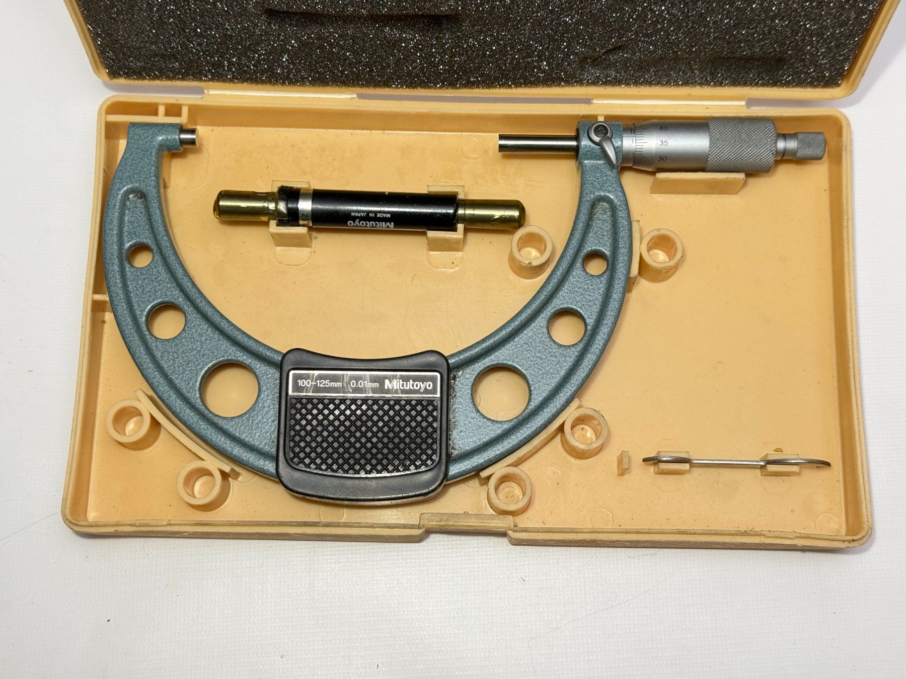 Mitutoyo Misurare: Mitutoyo 100-125mm Aussenmikrometer Mikrometer – Usato da Boswil venduto da ABLagerBoswil 3