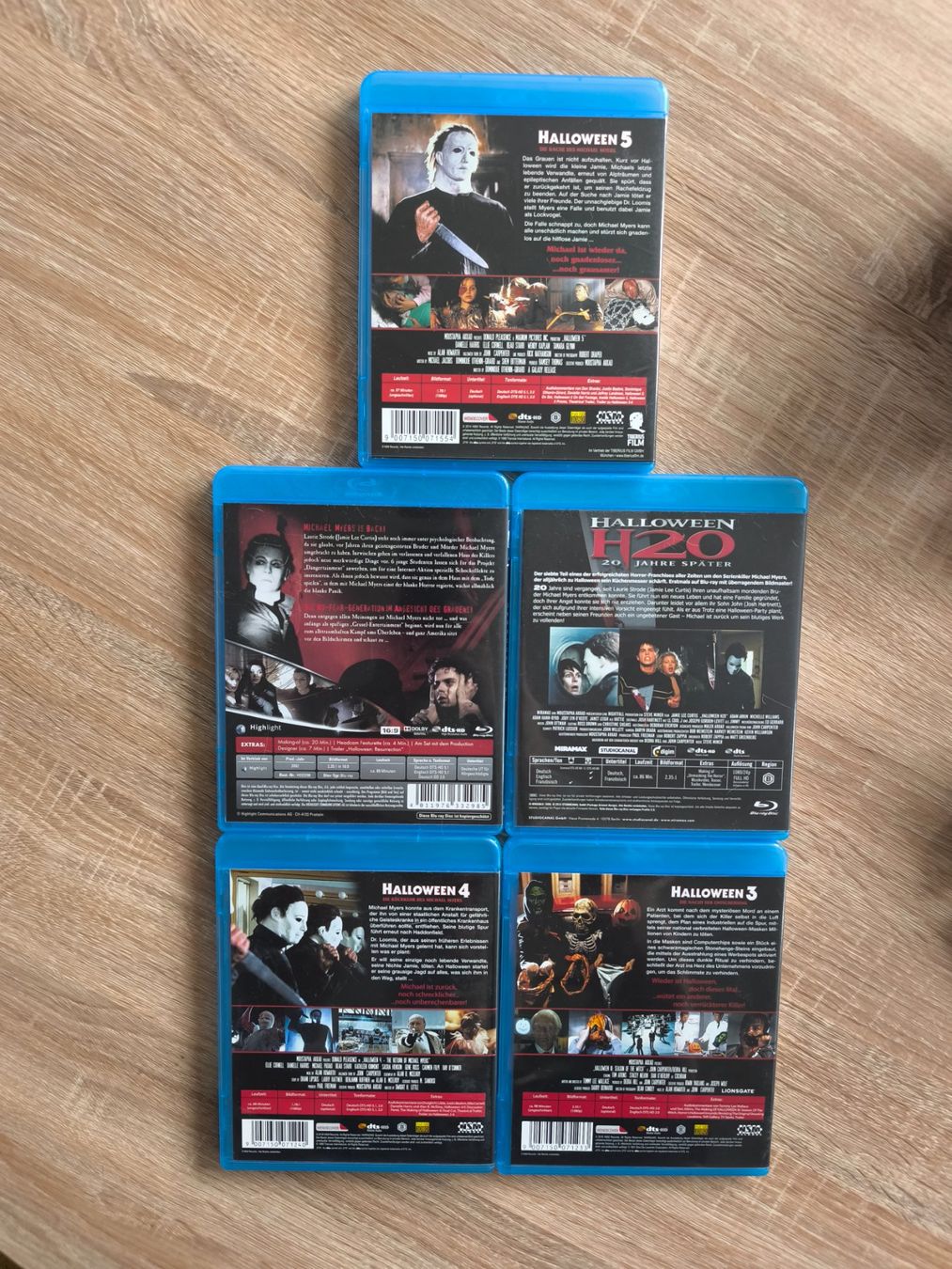 Tutti i DVDs: Halloween Blu-rays 3, 4, 5, H2O,  Horror Collection - 5 Stk. – Usato da Spreitenbach venduto da darylb04 1