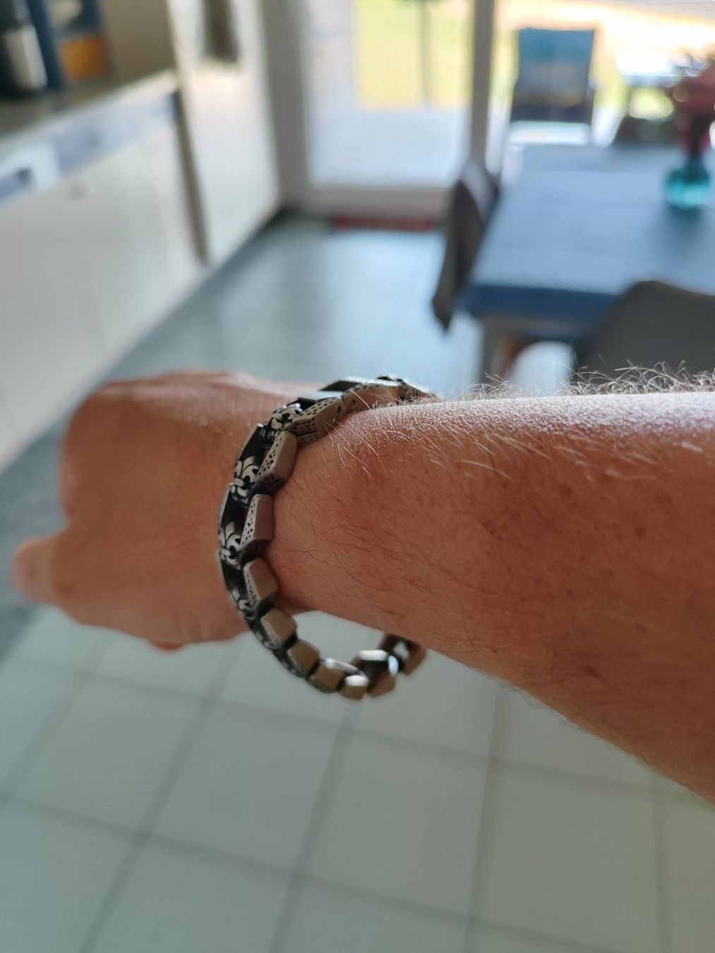 Bracciali & Braccialetti: Bracelet fleurs de lys (Police) – Nuovo (secondo la descrizione) da Ursy venduto da Sebastien-85 1