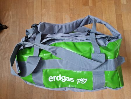 Rucksack & Tasche erdgas Grösse ca 50 liter guter Zustand