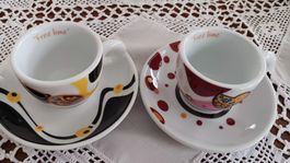 Set Due Tazzine da Caffè "Free Time" - Ottime Condizioni!