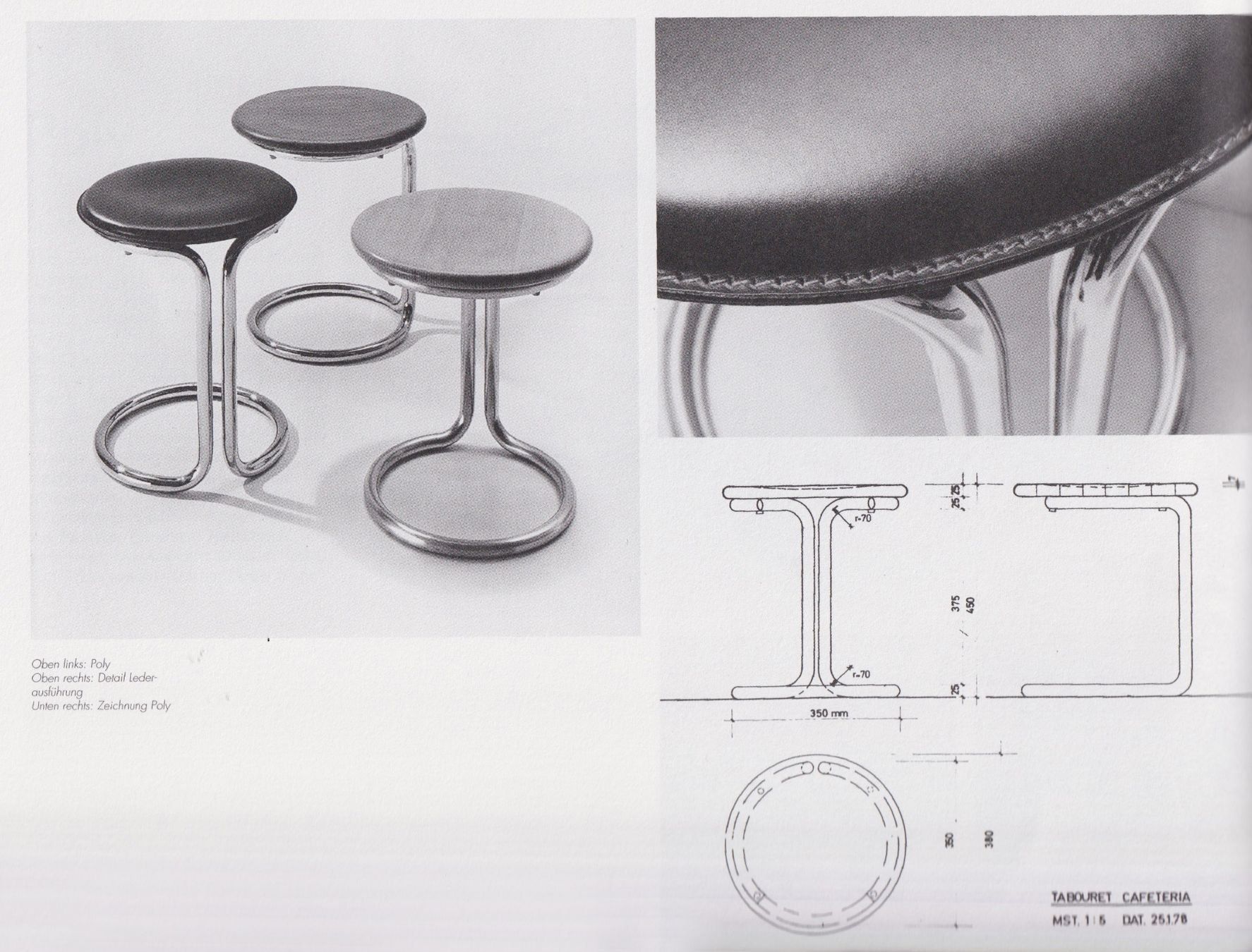 Sgabelli: Hocker Poly, Gian Franco Legler 80er – Usato da Gersau venduto da pd-design-and-art 9
