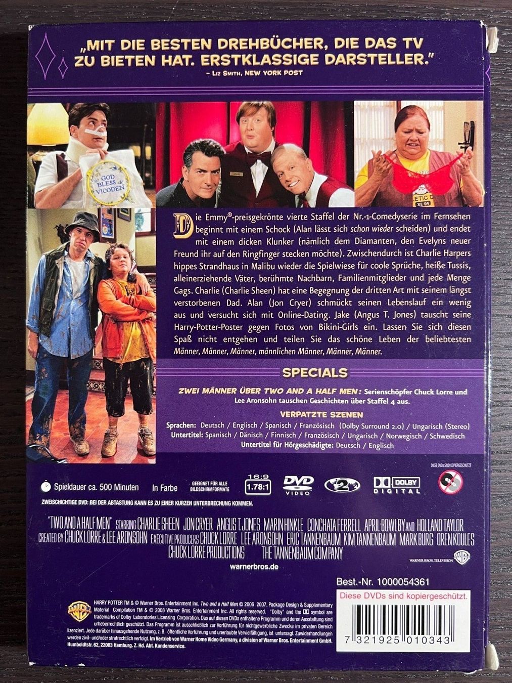 Tutti i DVDs: Two and a Half Men Staffel 4 – Usato da Zürich venduto da FilmFreunde 1