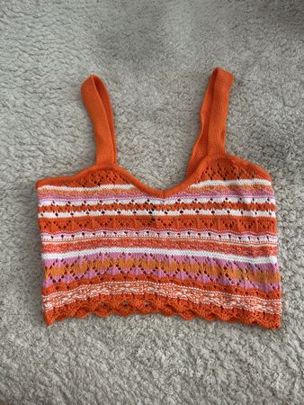 Crop top orange H&M - Taille S ☀️