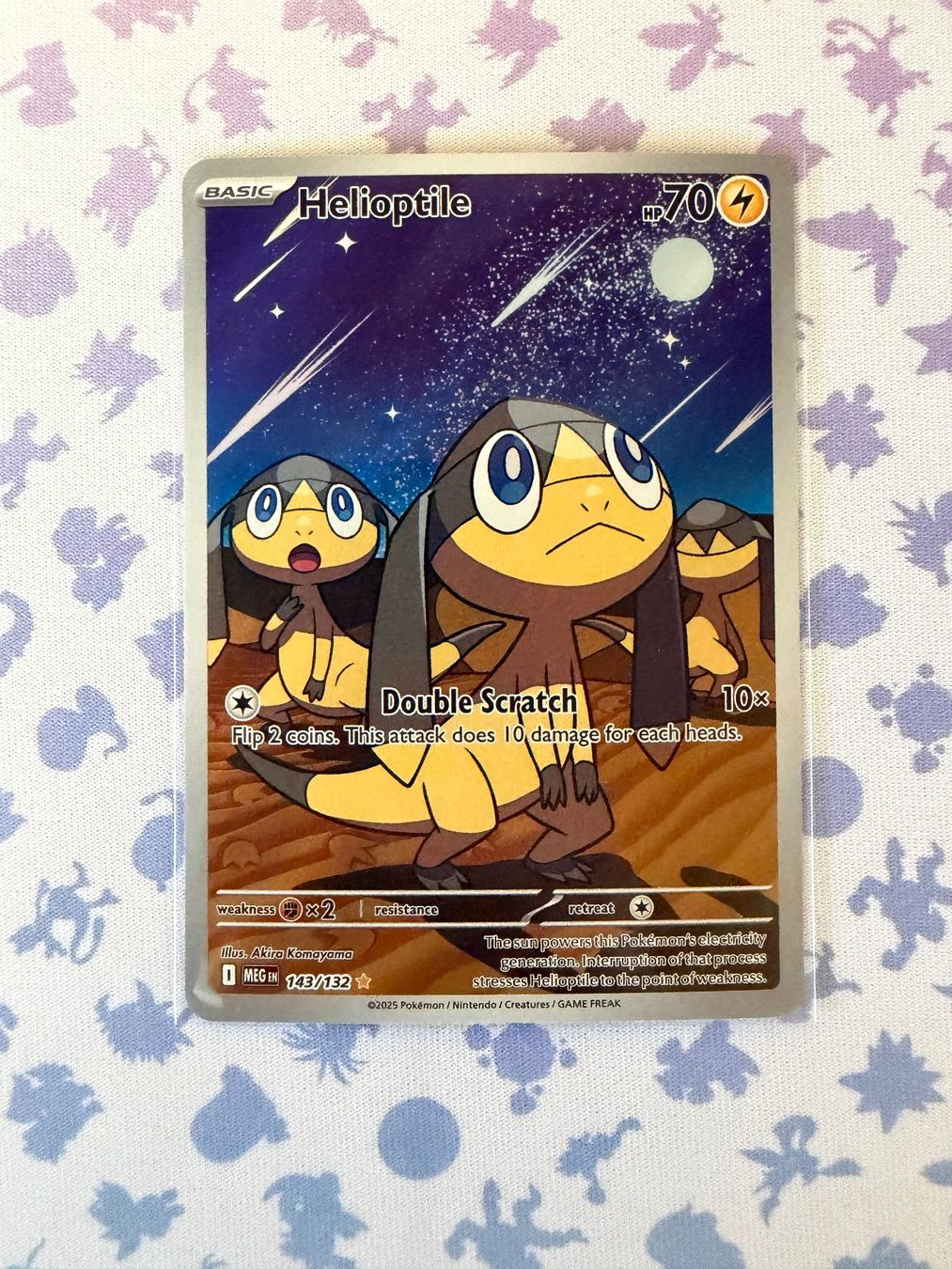 Pokémon Carte collezionabili: Helioptile Full art - Mega Evolution - Eng - ab. 1.- – Nuovo (secondo la descrizione) da Sion venduto da GionaL.