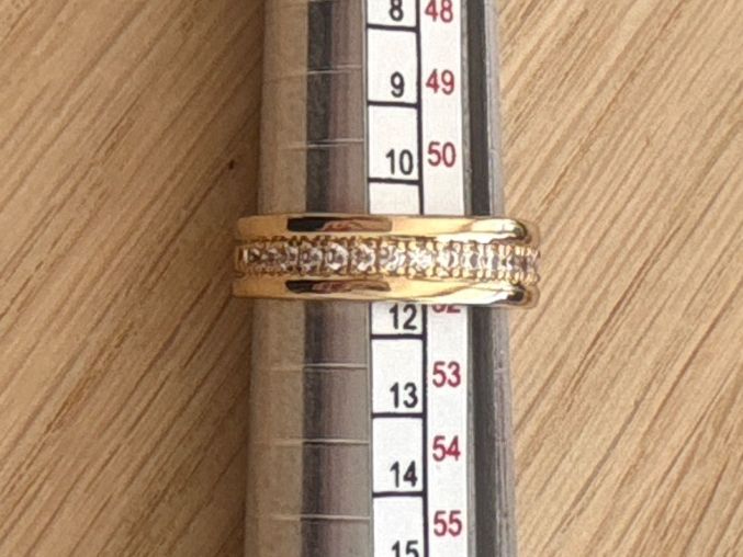 Anelli: Luxus Elegante  Gr: 16/6 Ring  Farbe: Gold – Nuovo (secondo la descrizione) da Biel-Bienne venduto da Roserosse13 5