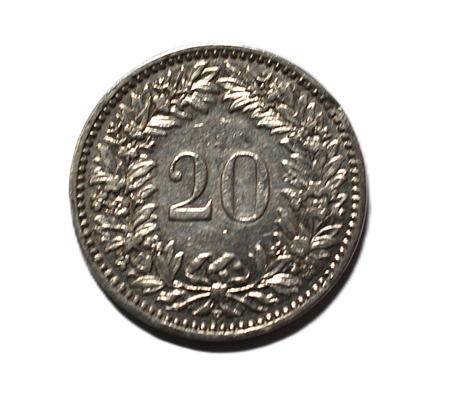 Tutti le monete: 20 Rappen von 1913 – Usato da Grabs venduto da Fadenquarz 1