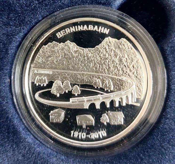 Tutti le monete: 20 Franken 2010 Silber pp Berninabahn Box – Nuovo (secondo la descrizione) da Arch venduto da moneyswiss 1