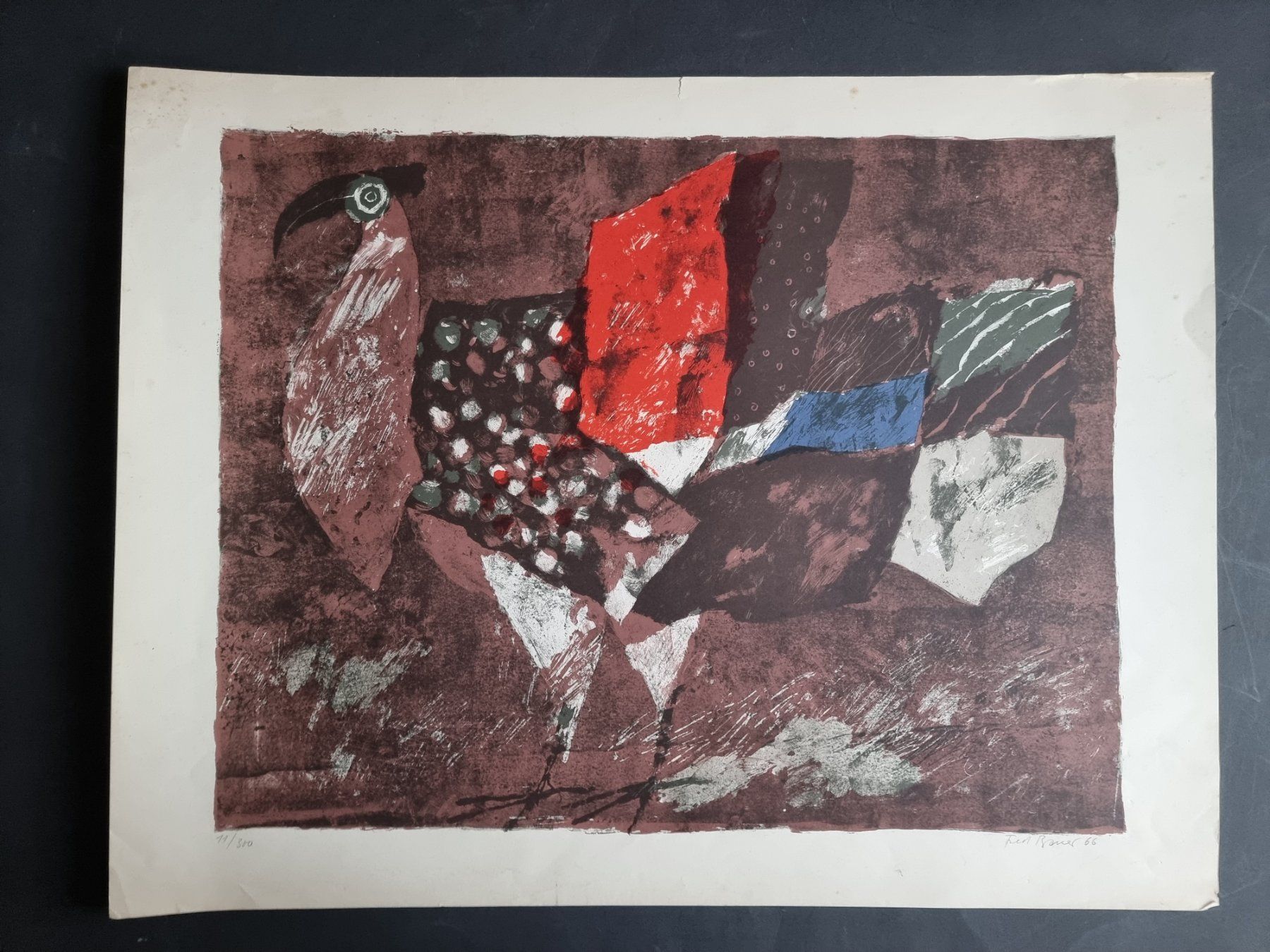 Grafica & Litografie: FRED BAUER LITHOGRAPHIE SIGNIERT NUMMERIERT – Usato da Gersau venduto da kunst-online 2