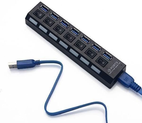 Hubs & Switches: USB 3.0 HUB 7 PORT High Speed 5 Gbps – Neu und originalverpackt aus Unterägeri von RmOnline 3