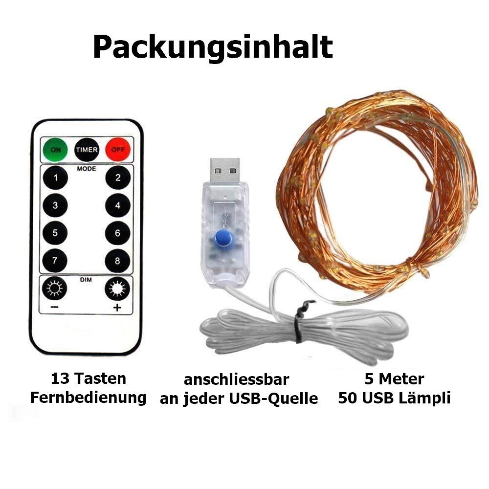 Ghirlande e barre luminose: LED Beleuchtung USB mit Fernbedienung – Nuovo e nell'imballaggio originale da Diepoldsau venduto da preisparadies-ch