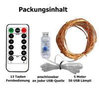 LED Beleuchtung USB mit Fernbedienung