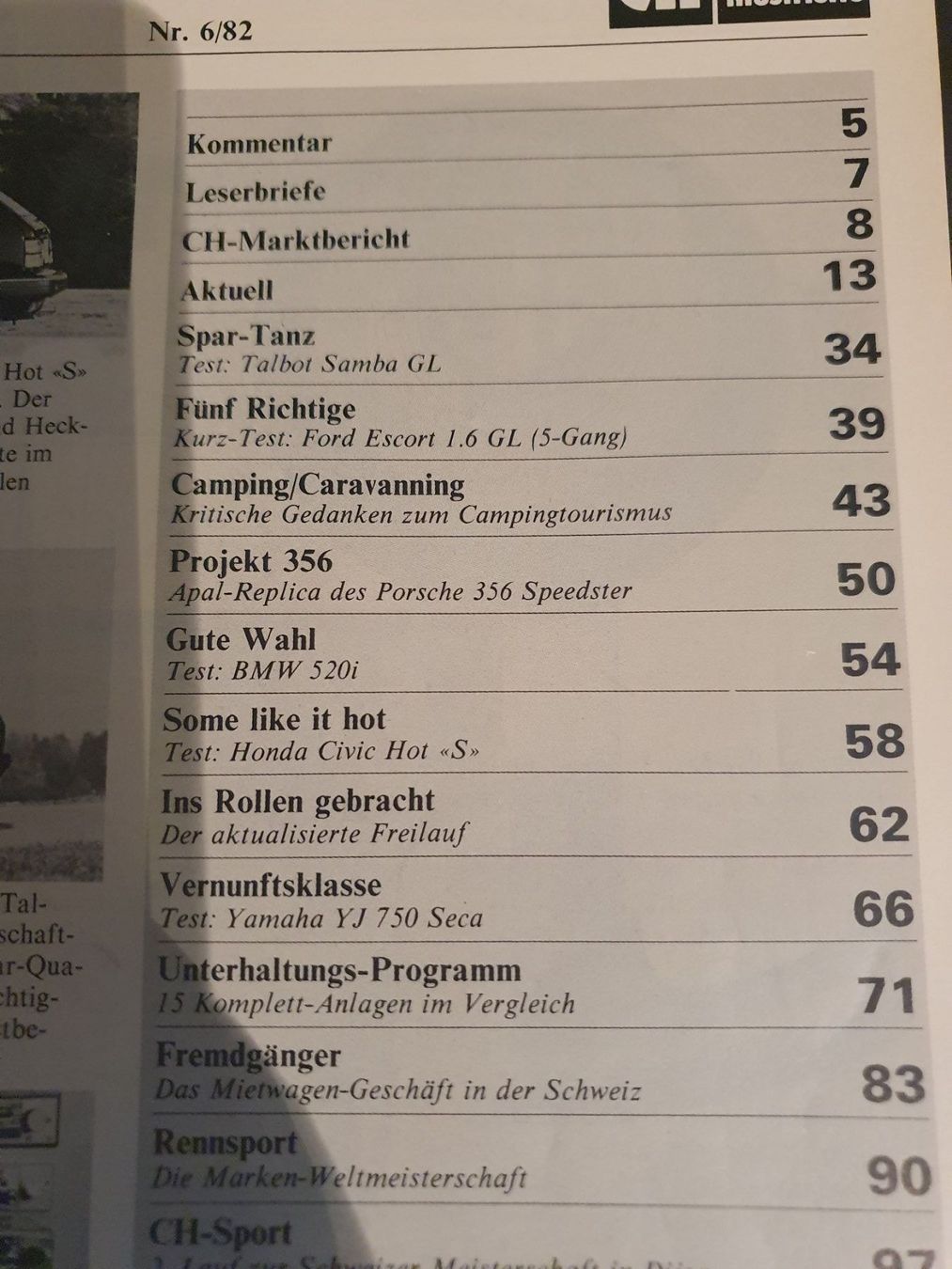Zeitschriften & Magazine: AUTOILLUSTRIERTE VOM 6/1982 – Gebraucht aus Safenwil von saavo 2