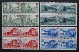 PP 1948, Serie Viererblöcke B38-B41, Ersttag italienisch