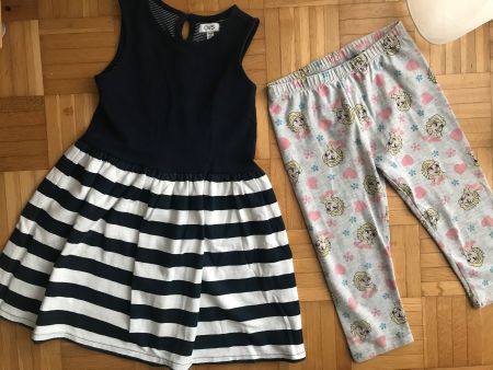 Herziges Kleid + Leggins Elsa Grösse 116 - Porto 3.40