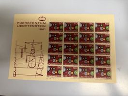 Liechtenstein Bogen 1961 Postfrisch 